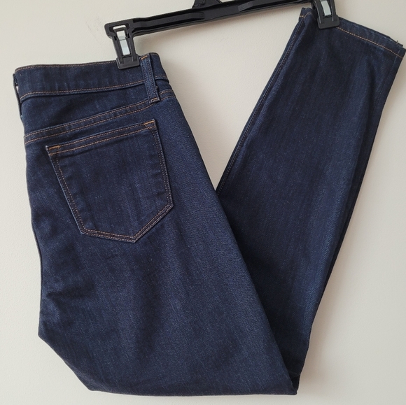 J. Crew Toothpick Dark Wash Mid Rise Slender Ankle Jeans Size 27 - Picture 2 of 15